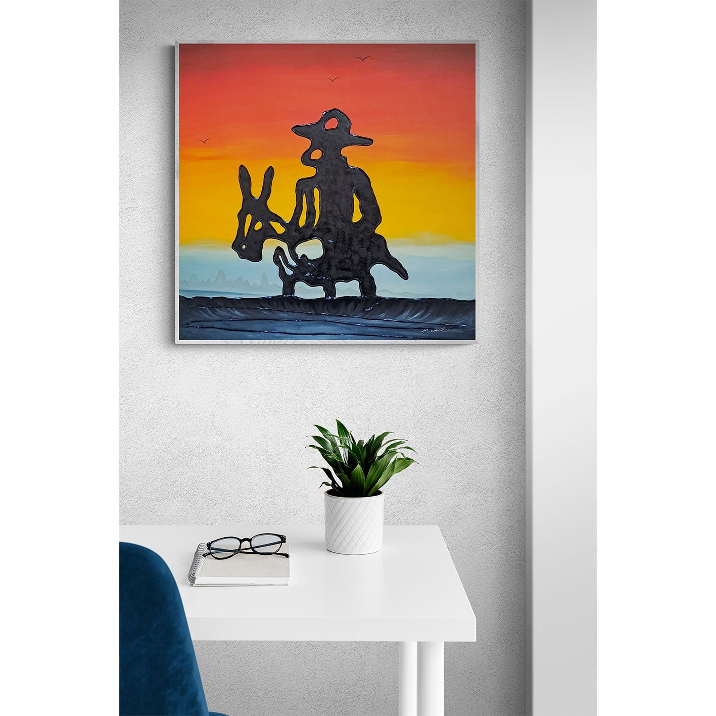 Cuadro Oleo Lienzo Sancho Panza