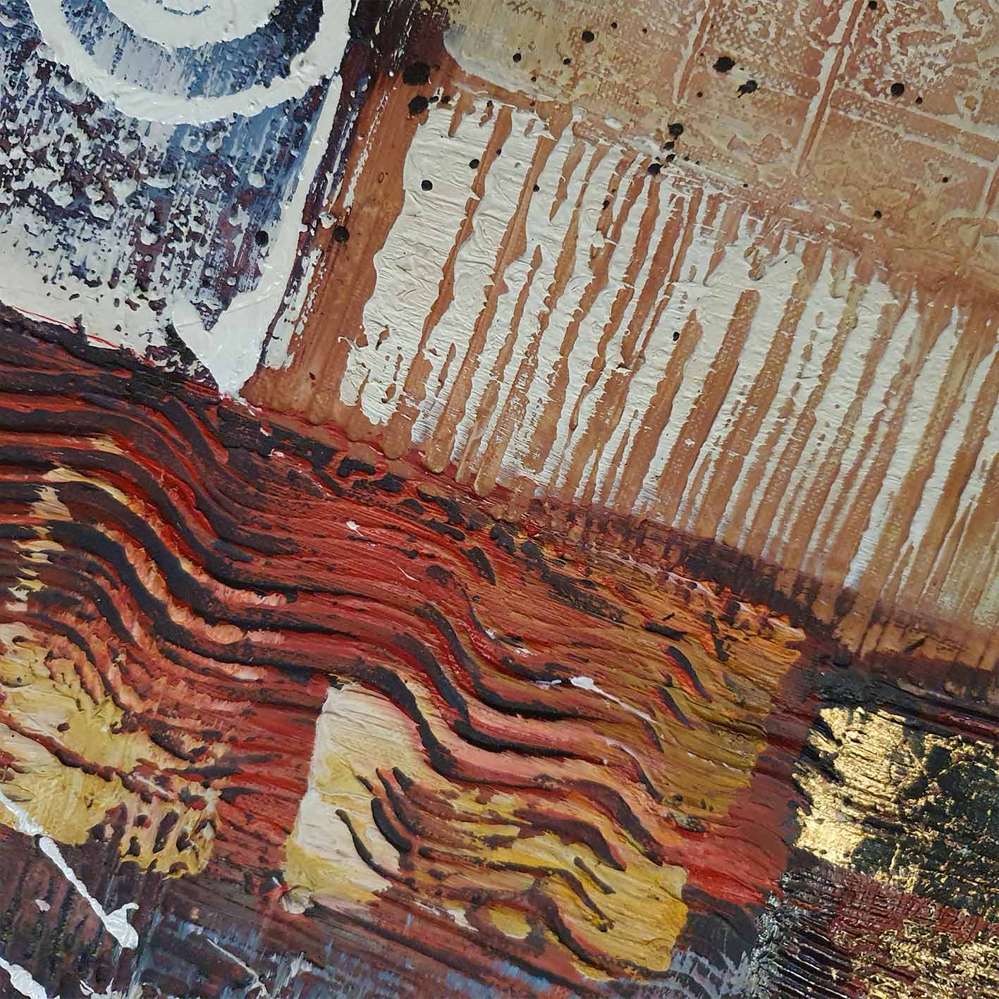 Cuadro abstracto moderno oleo