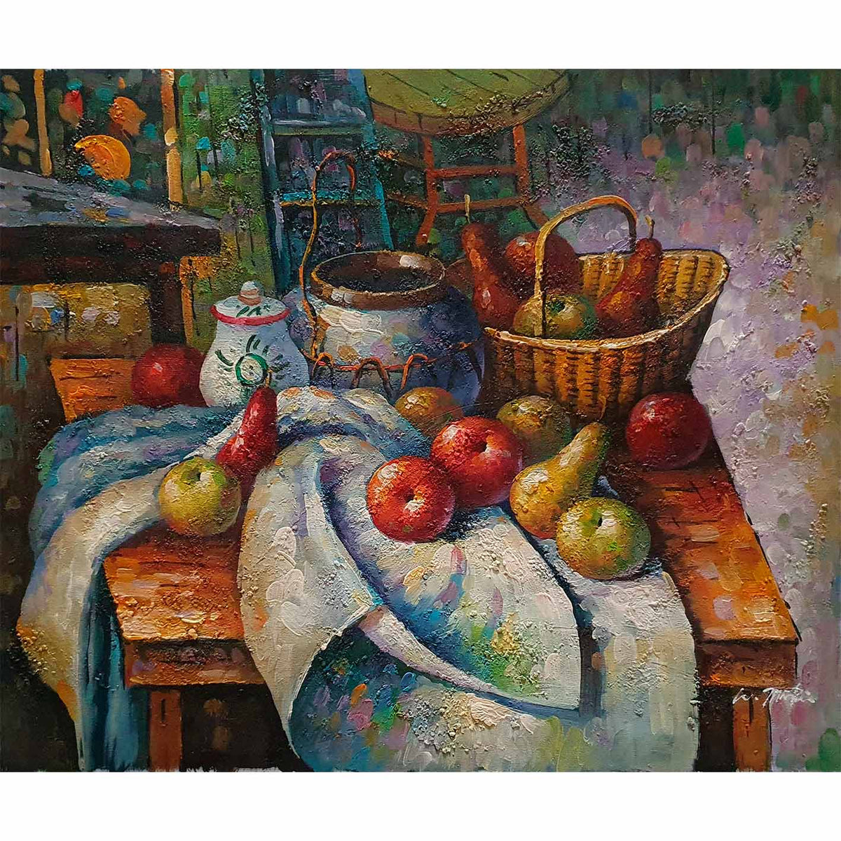 Cuadro Bodegon Manta 60x50 cm
