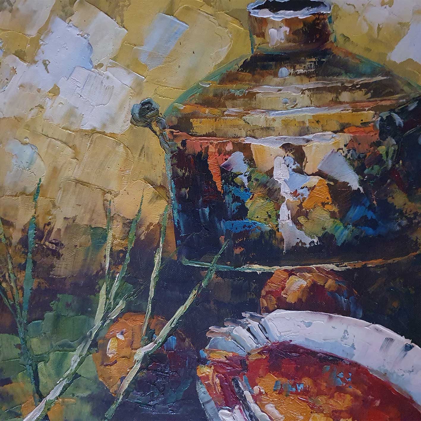 Cuadro Bodegon Calabaza 60x50 cm