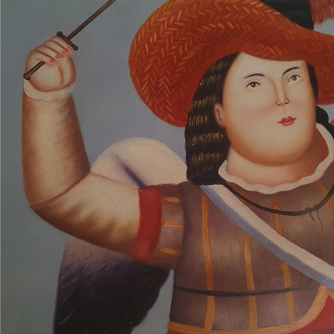 Cuadro Botero Arcangel 50x60 cm