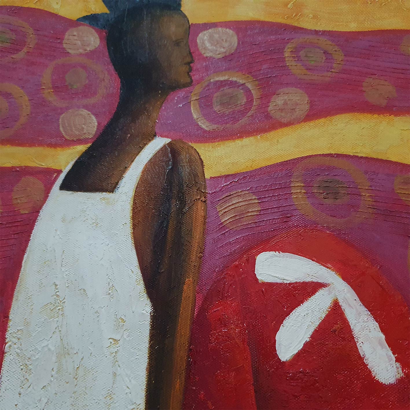 Cuadro Expresion Alegre 80x80 cm