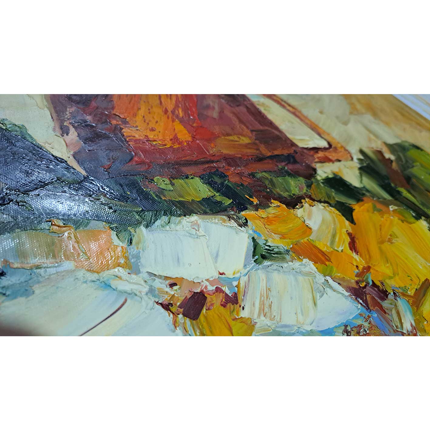 Lienzo Oleo Flores Volumen 60x50 cm Texturas