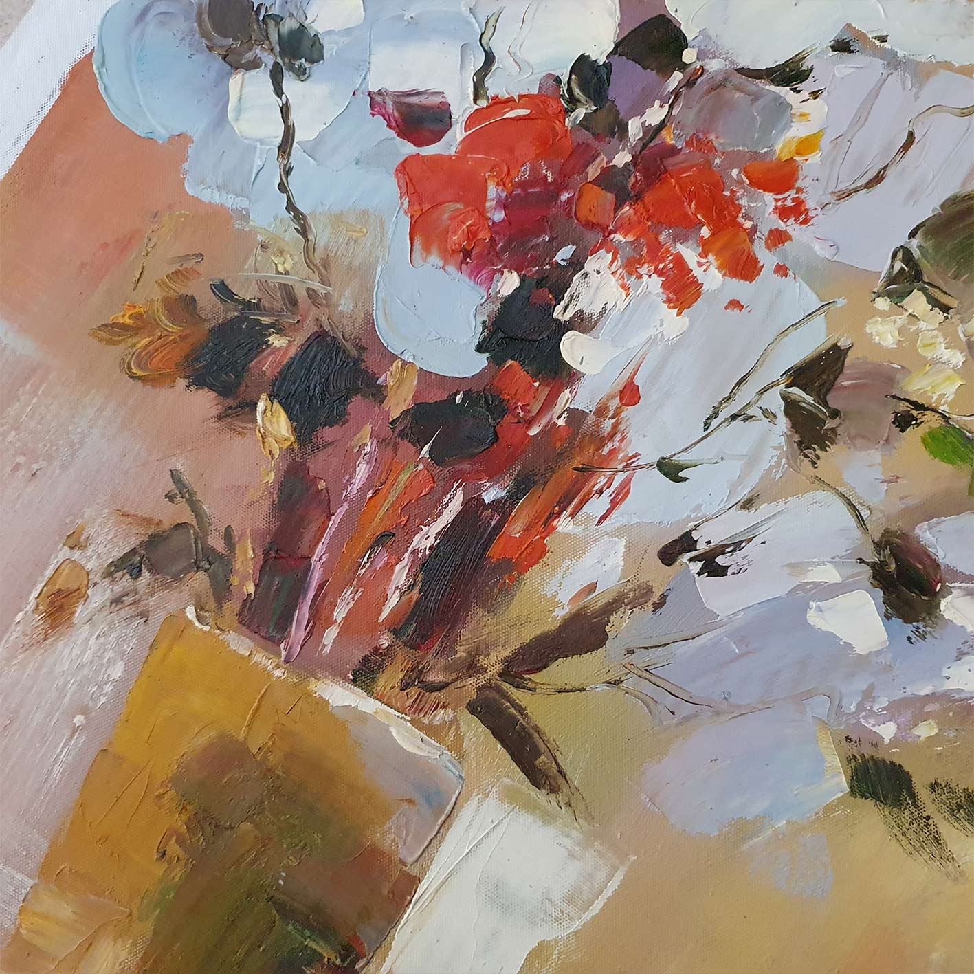 Cuadro Floral Espatula 50x60 cm