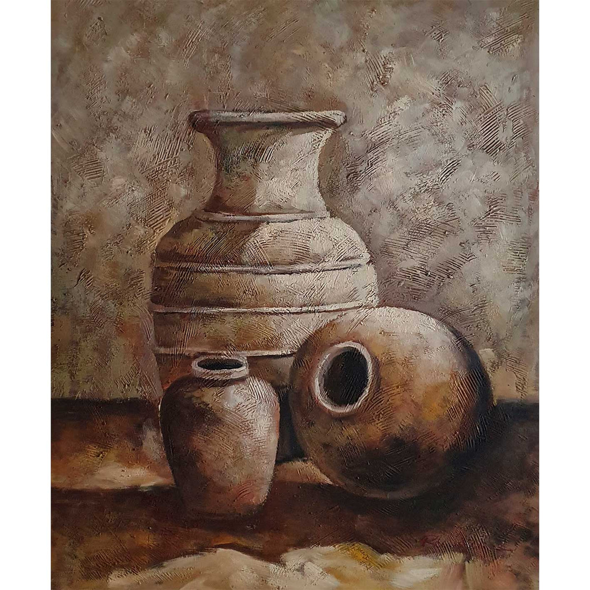 Cuadro Bodegon Jarrones 50x60 cm