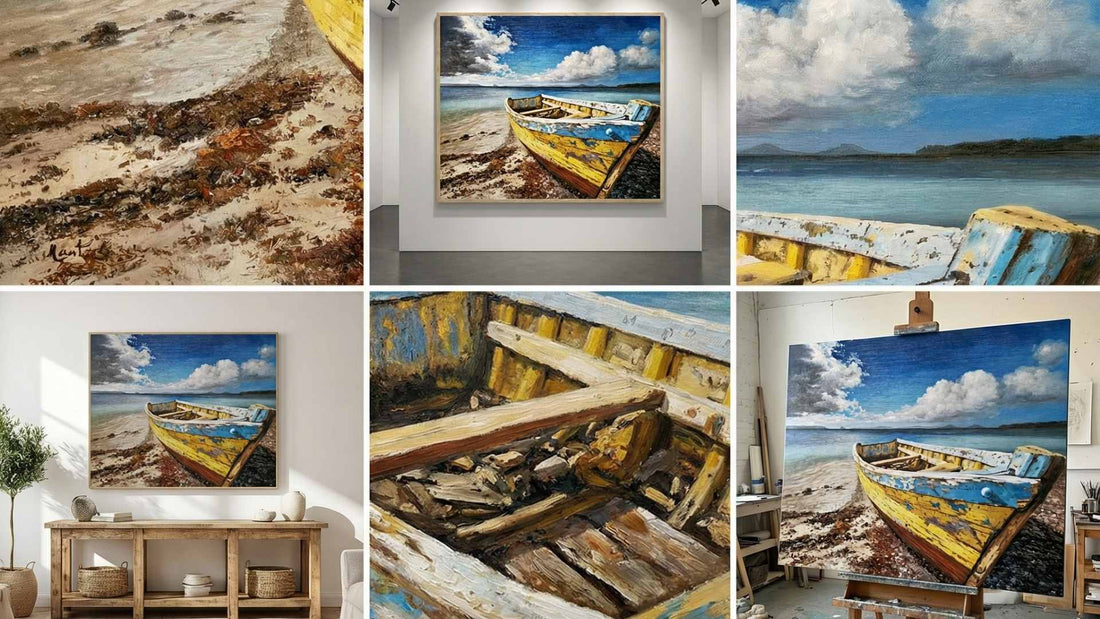 Cuadros de barcas al óleo: ideales para hogares y negocios