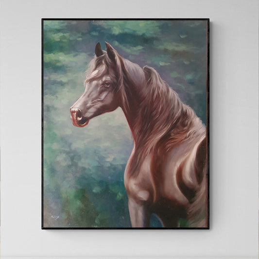 Arabian Horse Painting 100x80 cm