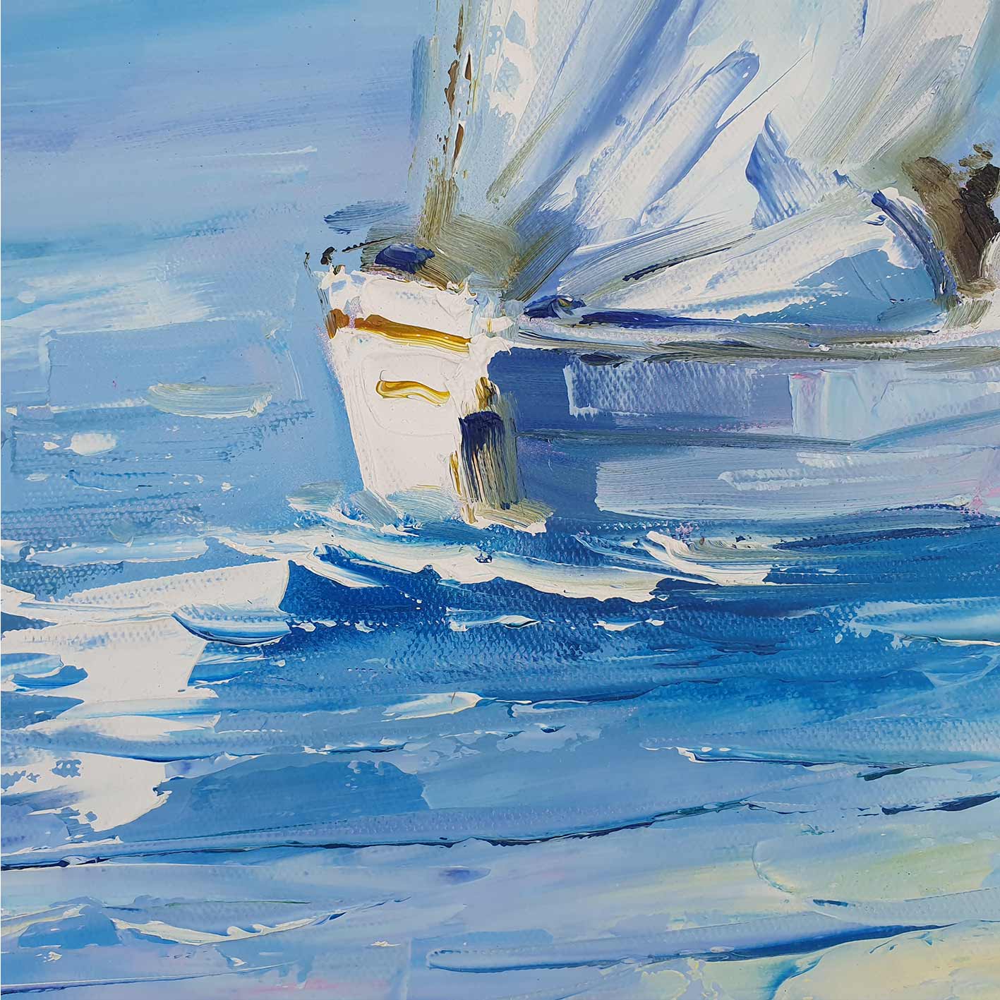 Pintura Barcos Vela 80x100 cm