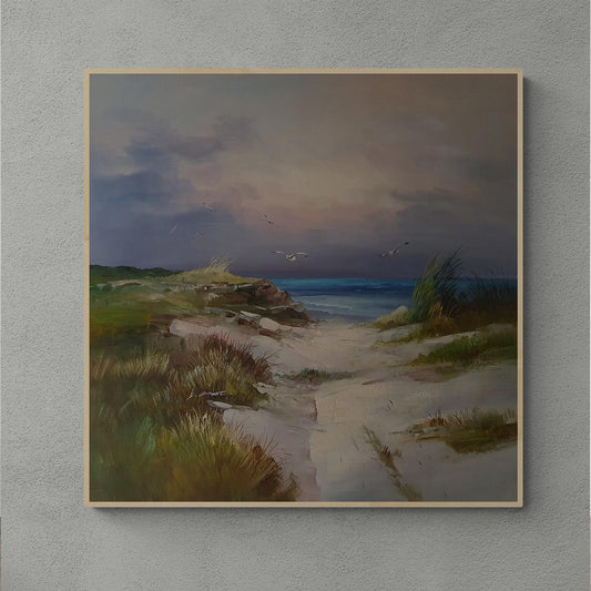 Gemälde „Dünen von Cádiz“ 80x80 cm