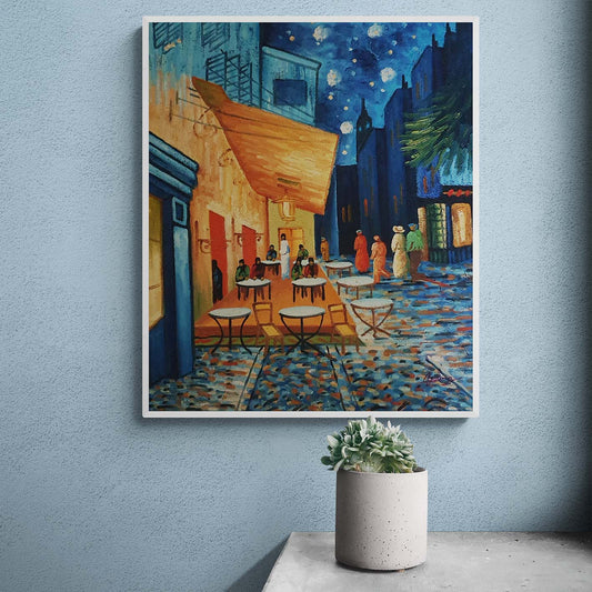 Cuadro Van Gogh Terraza de Café por la Noche 50x60 cm