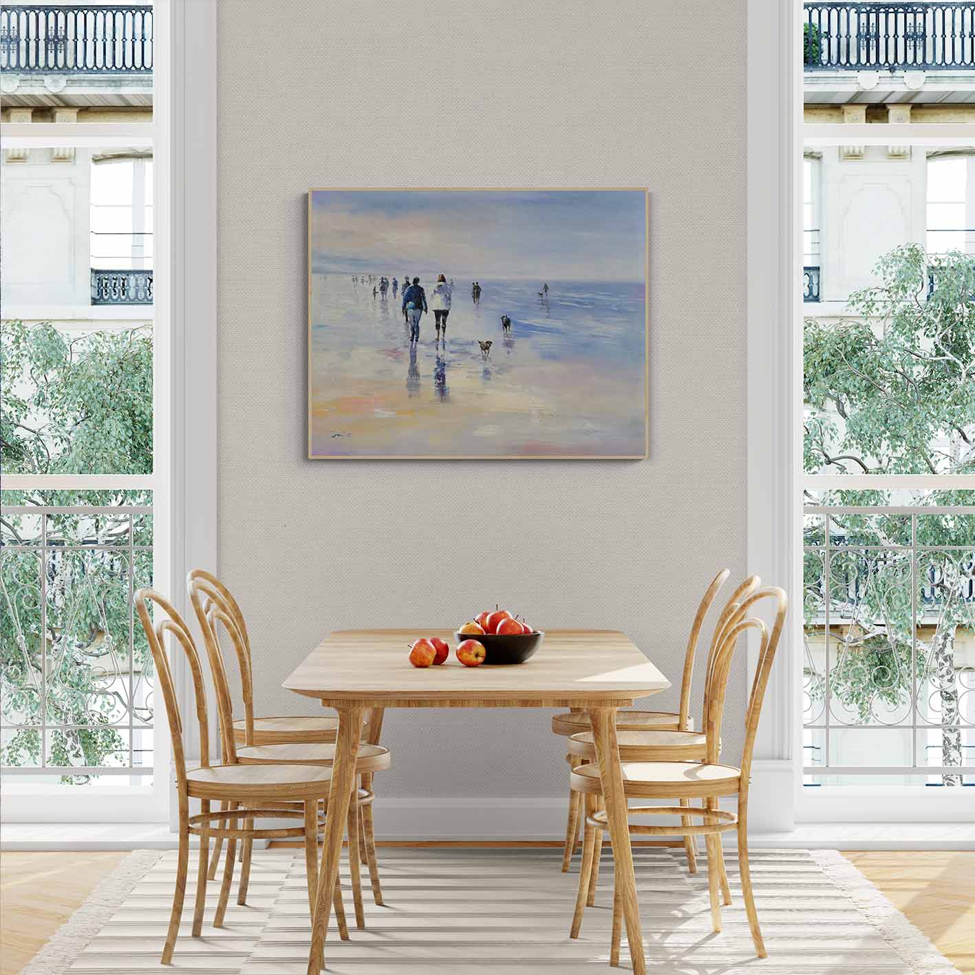 Gemälde „Morgenspaziergang“ 90x60 cm