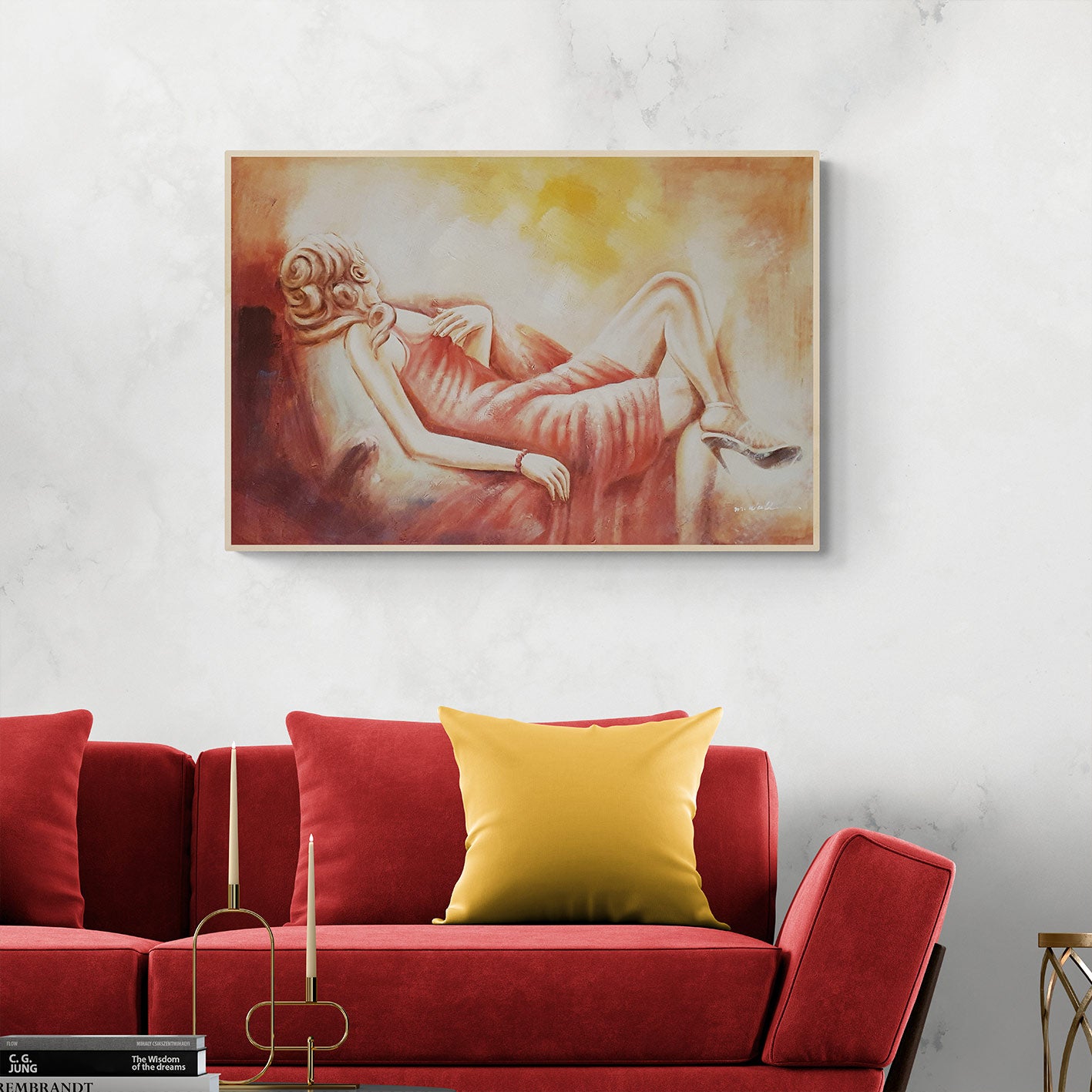 Gemälde „Frauensofa“, 90 x 60 cm