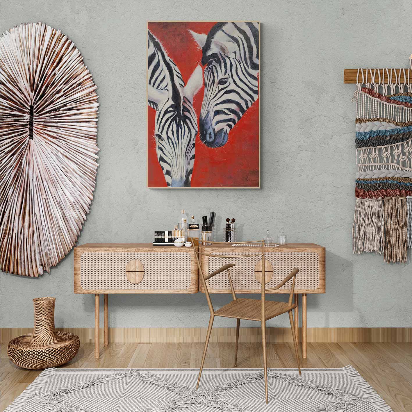 Moderne Zebramalerei