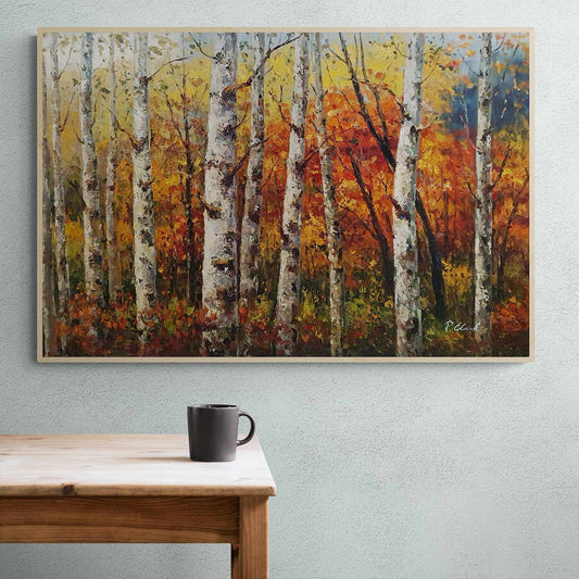 Gemälde im Waldstil 90x60 cm