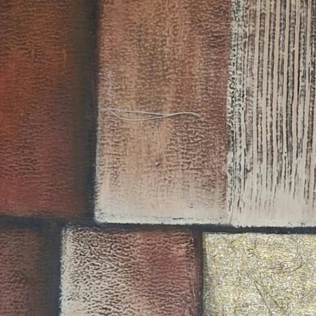 Abstracto geométrico al óleo pintado a mano 80 × 80 cm