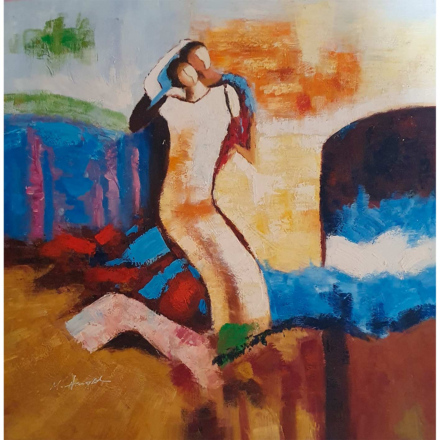Hessam Abrishami figures 80x80 cm