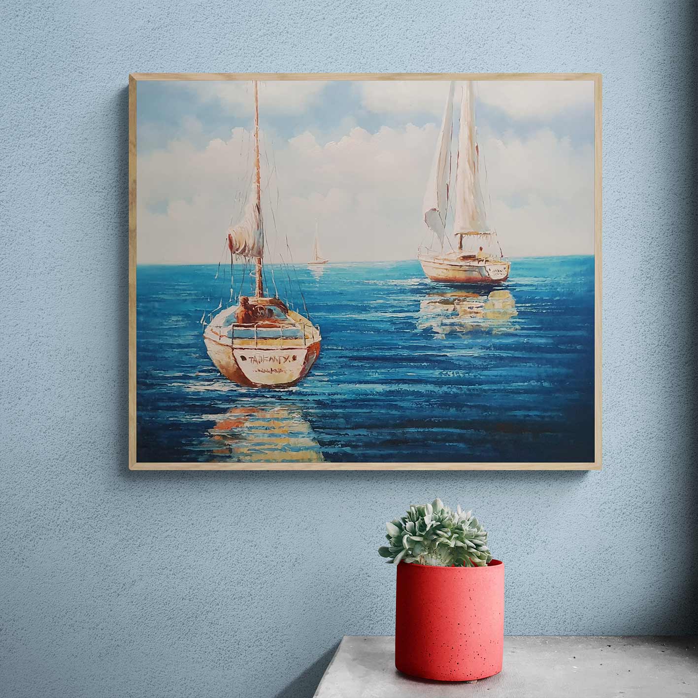 Sailing Boat Painting 