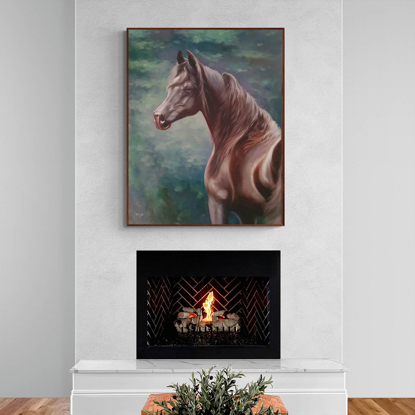 Arabian Horse Painting 100x80 cm