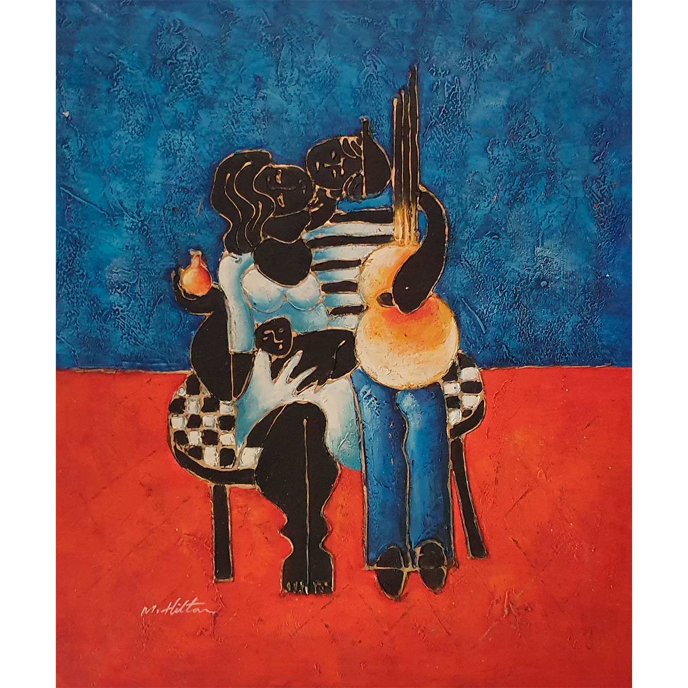 Picasso style Cubism triptych 50x60 cm [3 pieces]