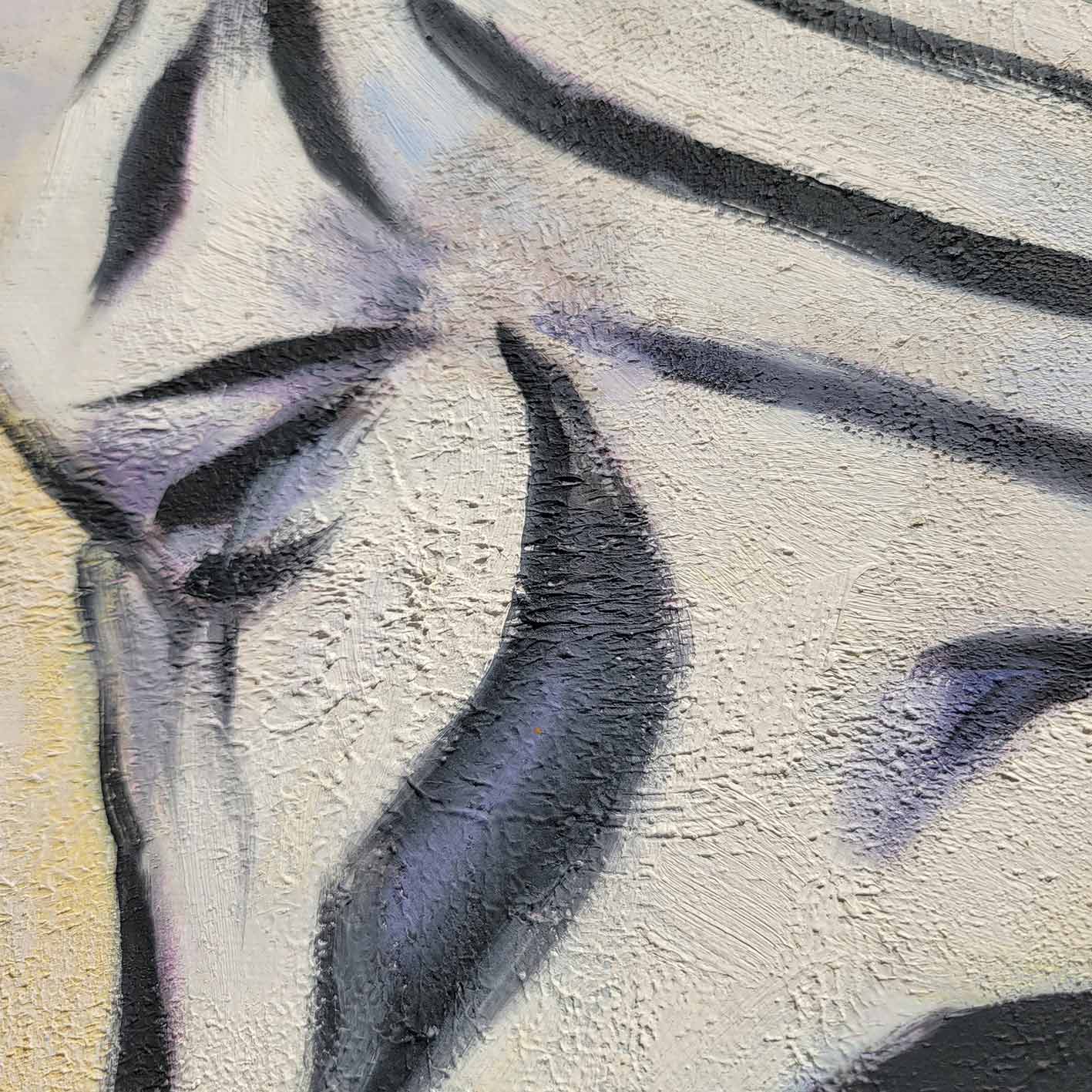 Modernes Zebragemälde 69x97 cm
