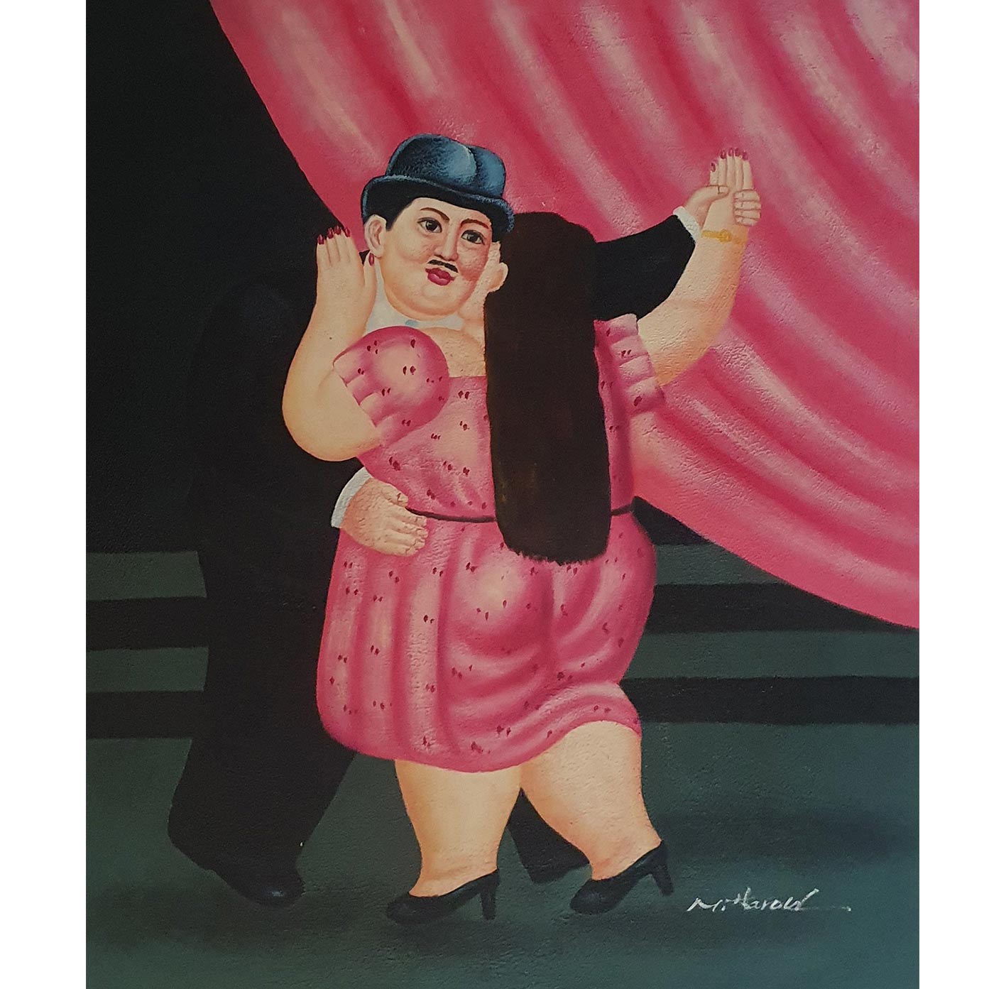 Botero Triptych Painting 50x60 cm [3 pieces]