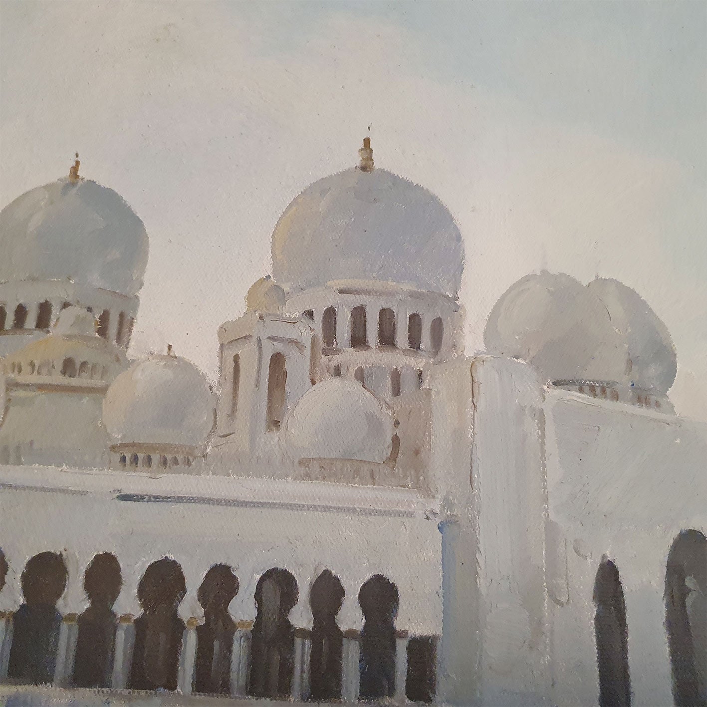 Gemälde der Scheich-Zayid-Moschee 120x50 cm