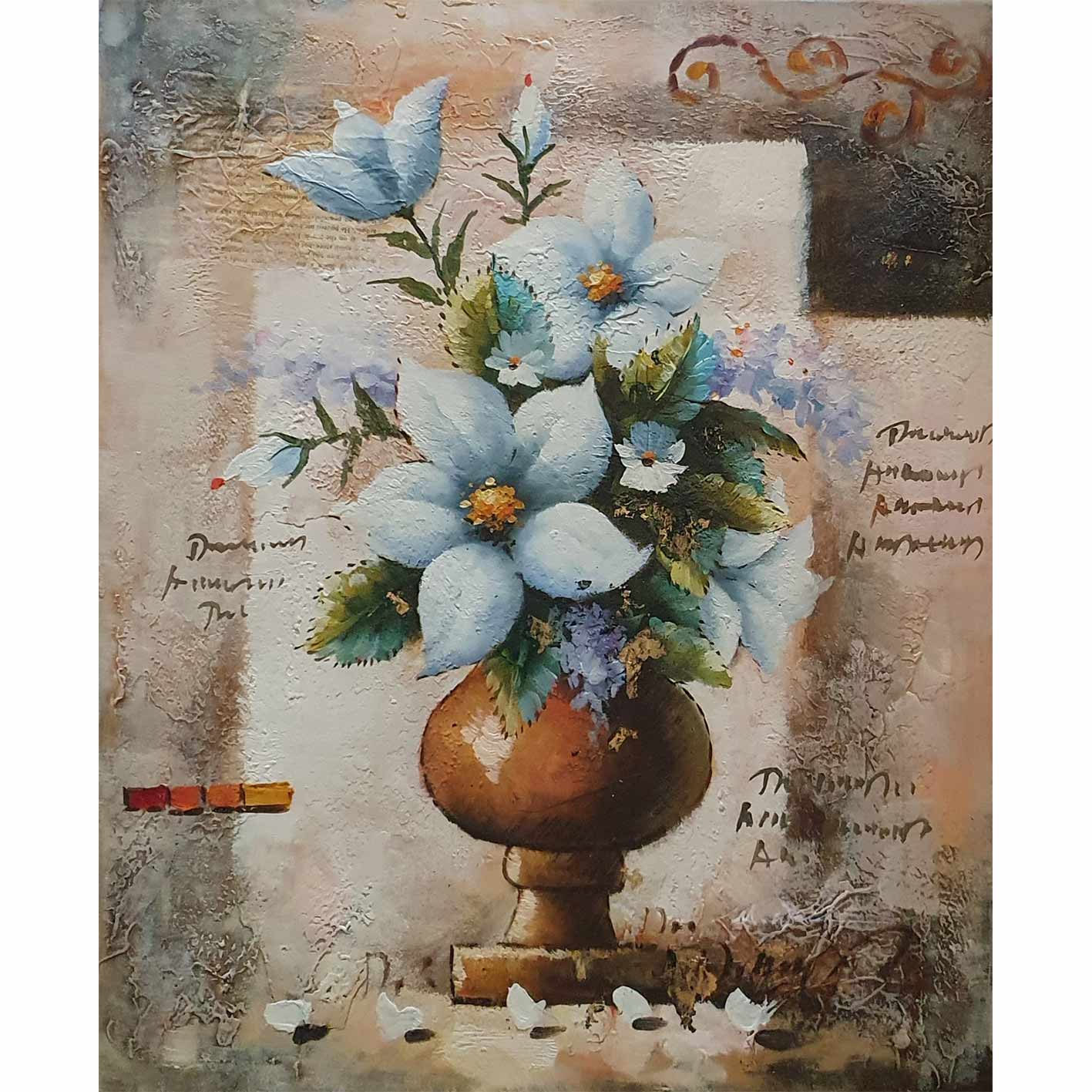Triptych Painting Vases 50x60 cm [3 pieces]