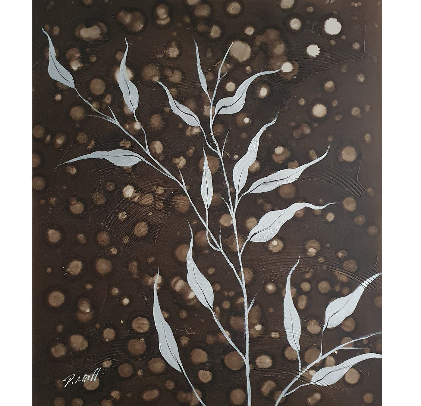 Triptych Painting Decorative Branches – Decoartions