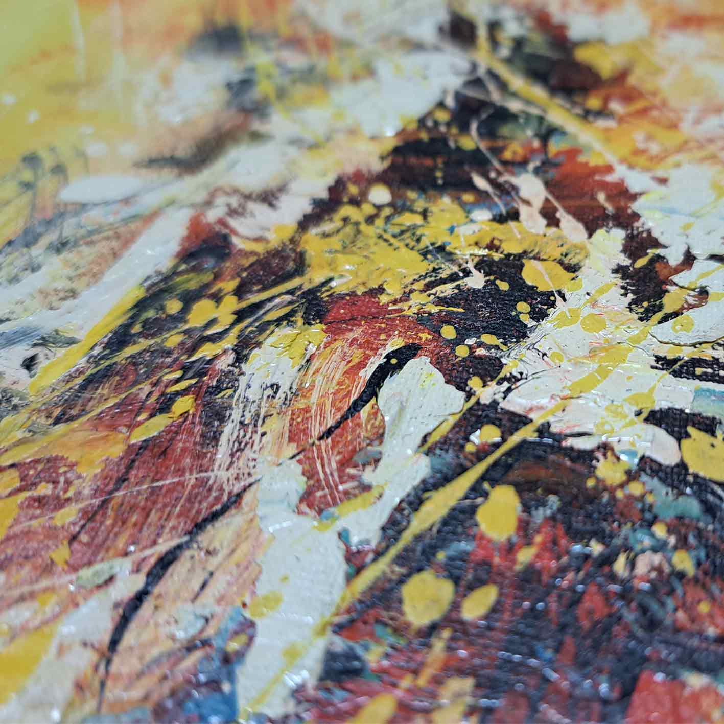Cuadro mural abstracto oleo