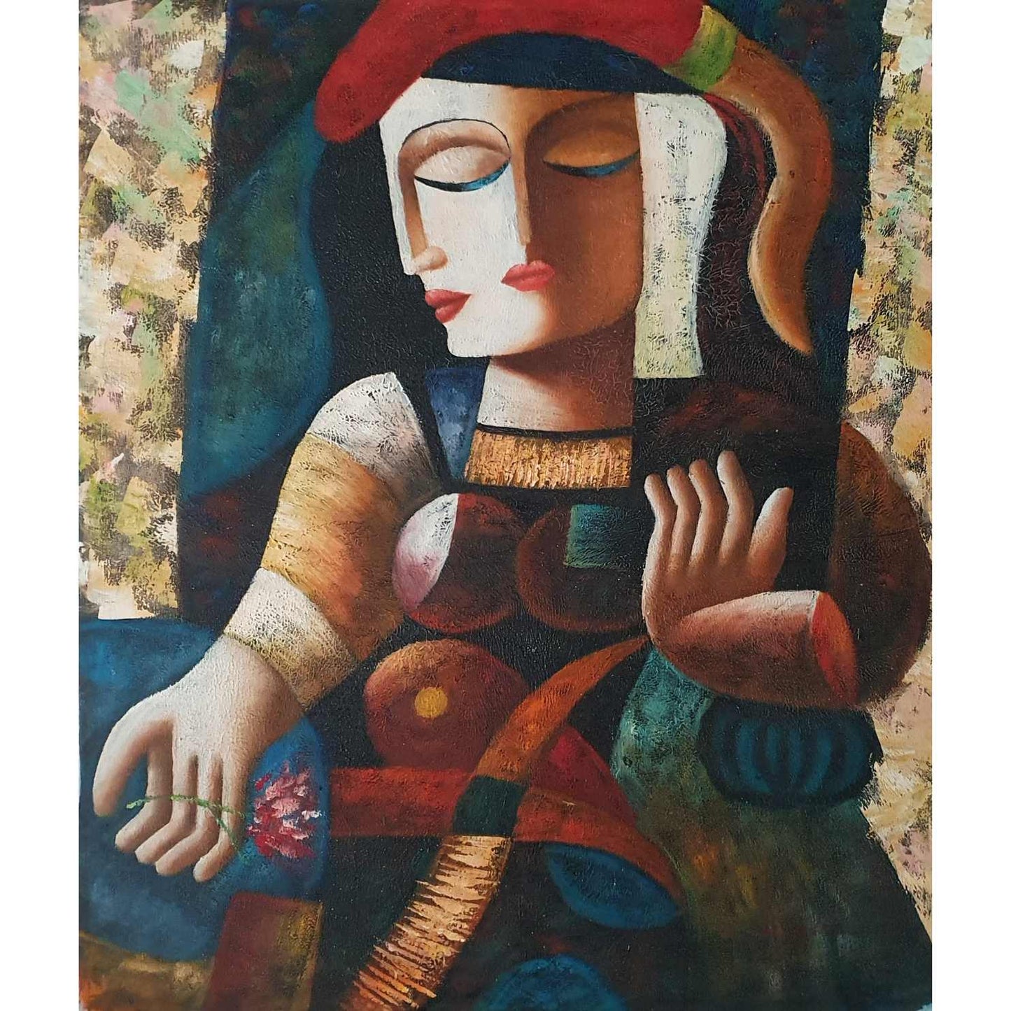 Zweiseitiges Picasso-Gemälde 50x60 cm