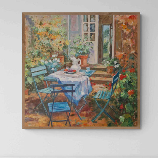 Pintura La Mesa de Siempre  90x90 cm