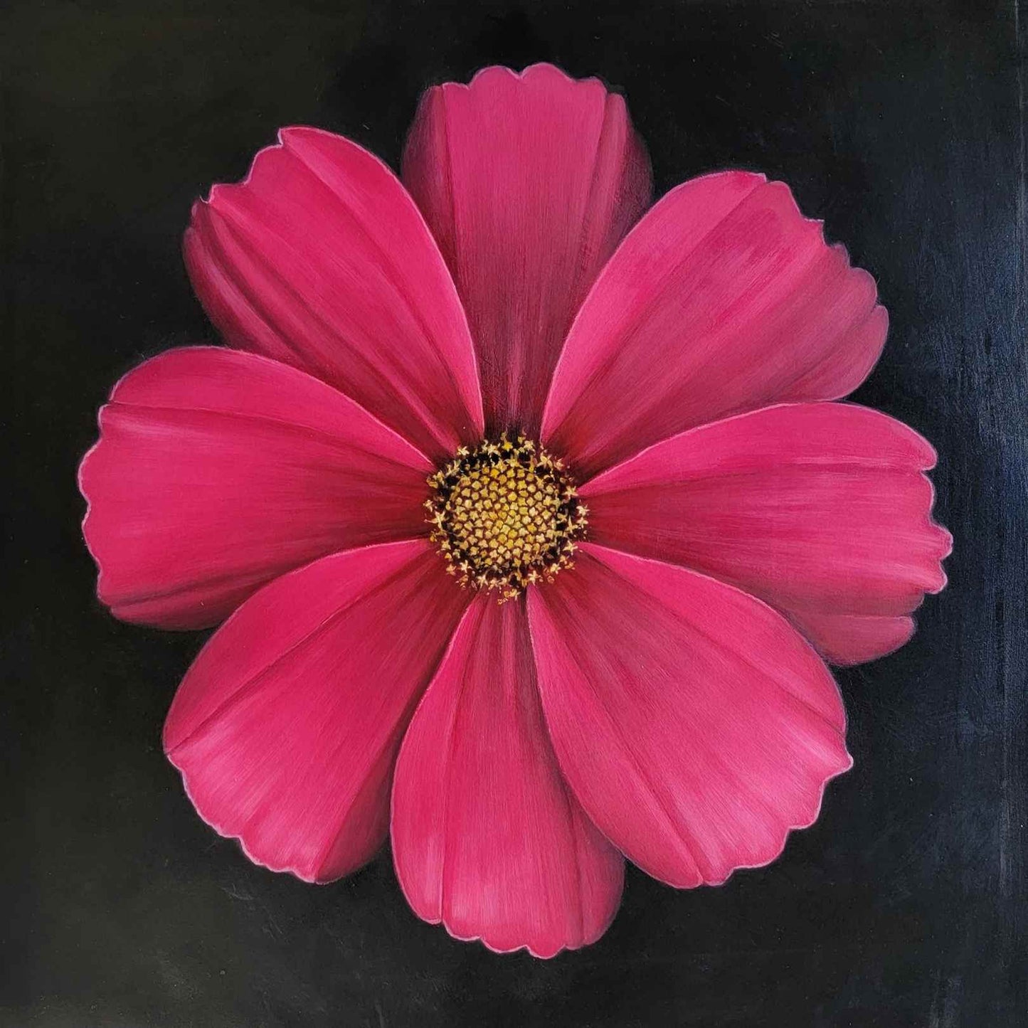 Original Blumengemälde III 70x70 cm