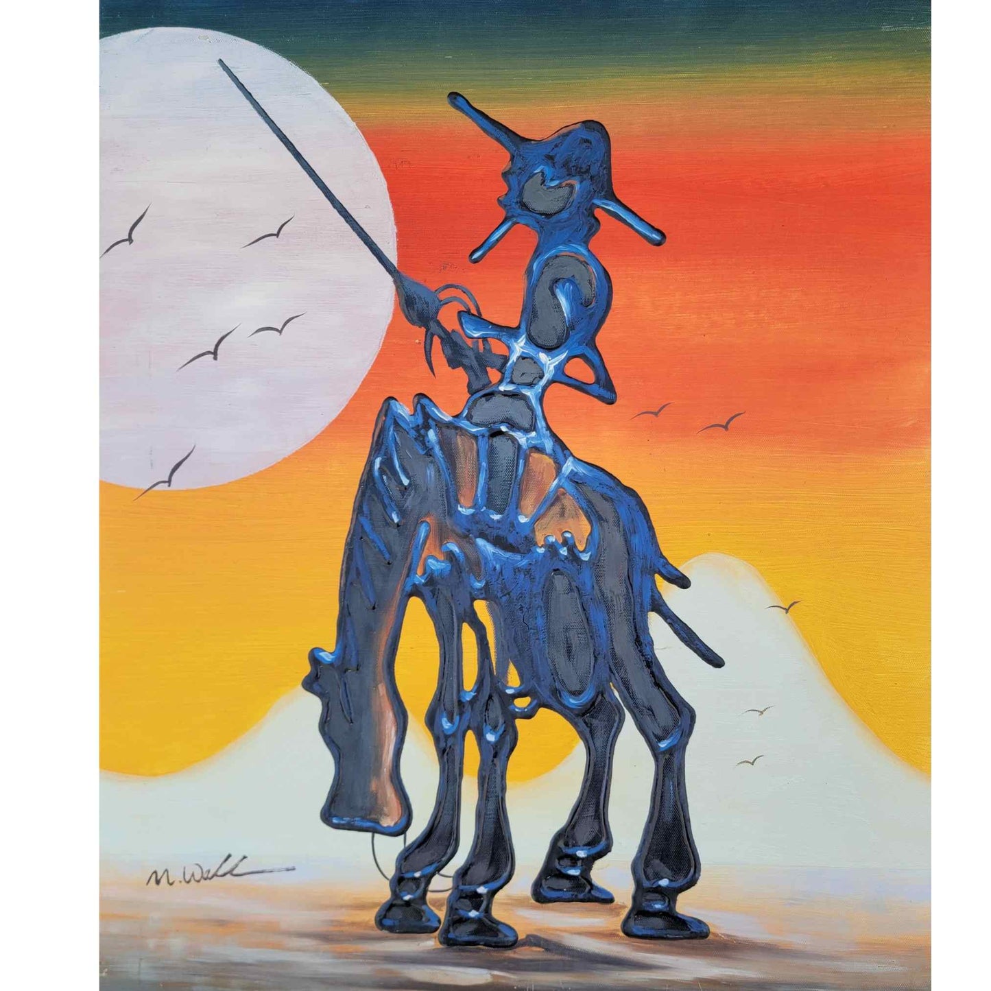 Cuadro El Quijote y Sancho 50X60 cm [2 piezas]