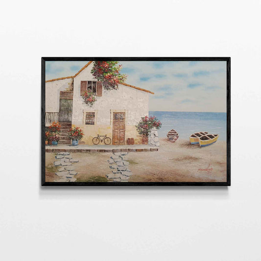 Cuadro La Casa de la Playa 90x60 cm