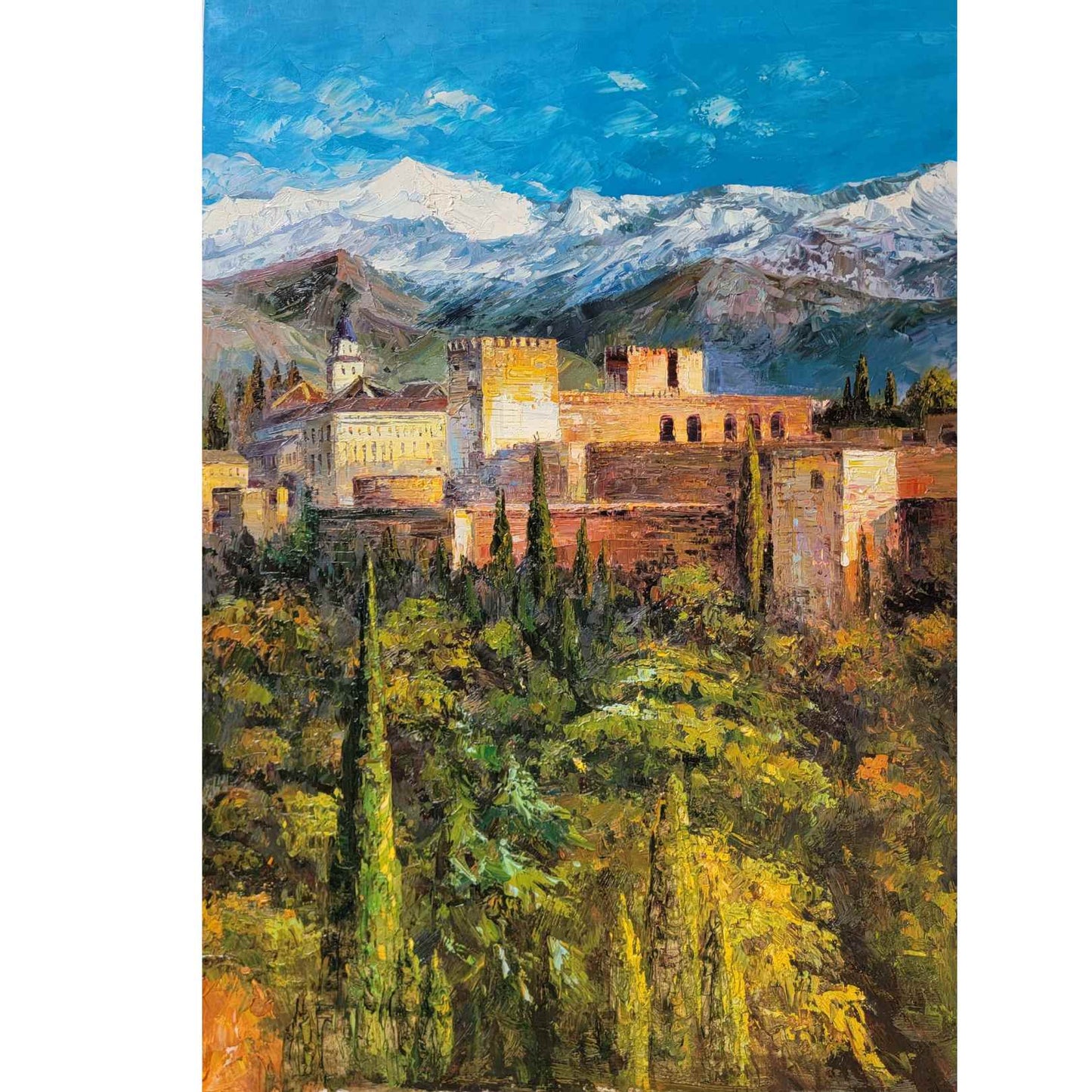 Ölgemälde Alhambra Granada 70x100 cm