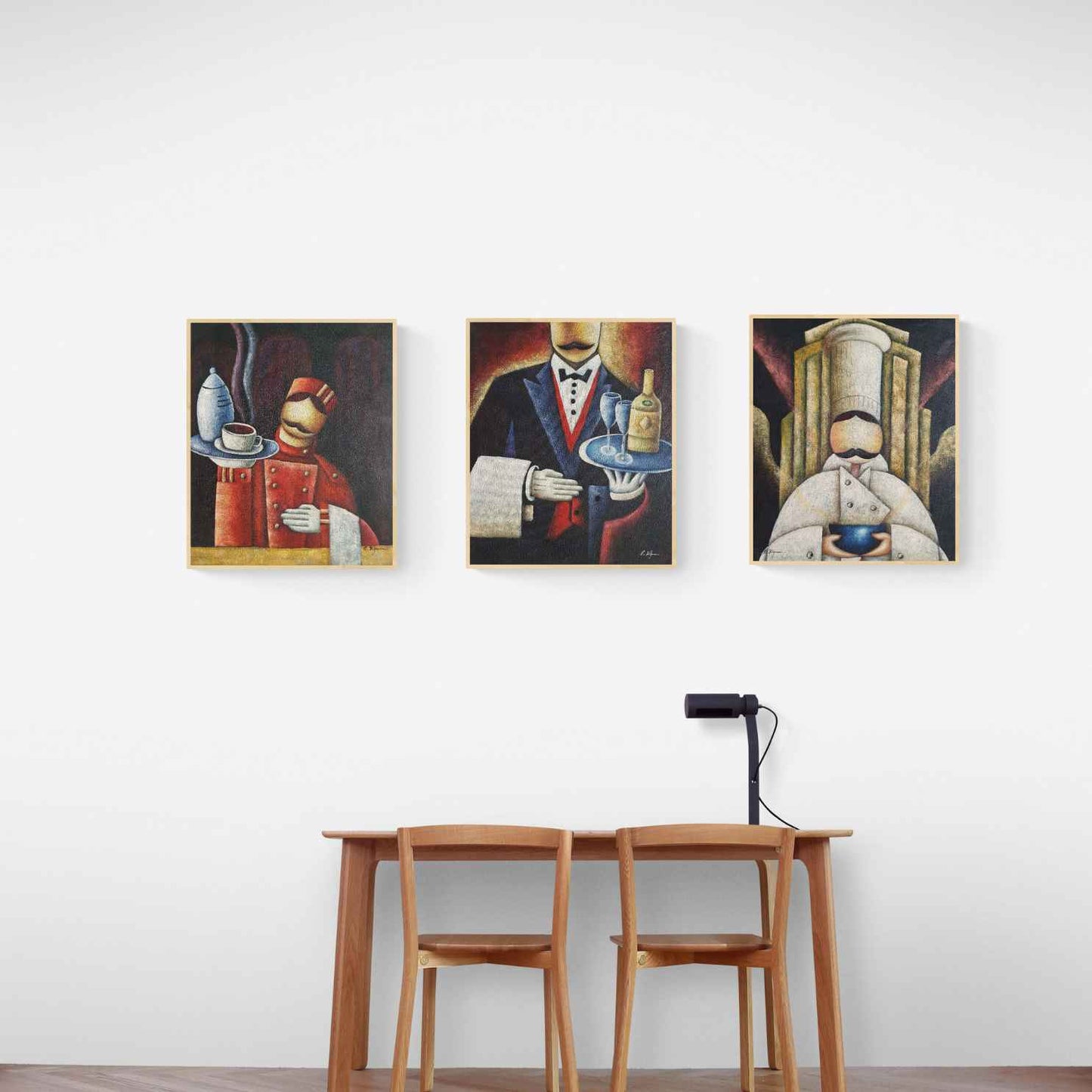 Hospitality Triptych Painting 50x60 cm [3 pieces]