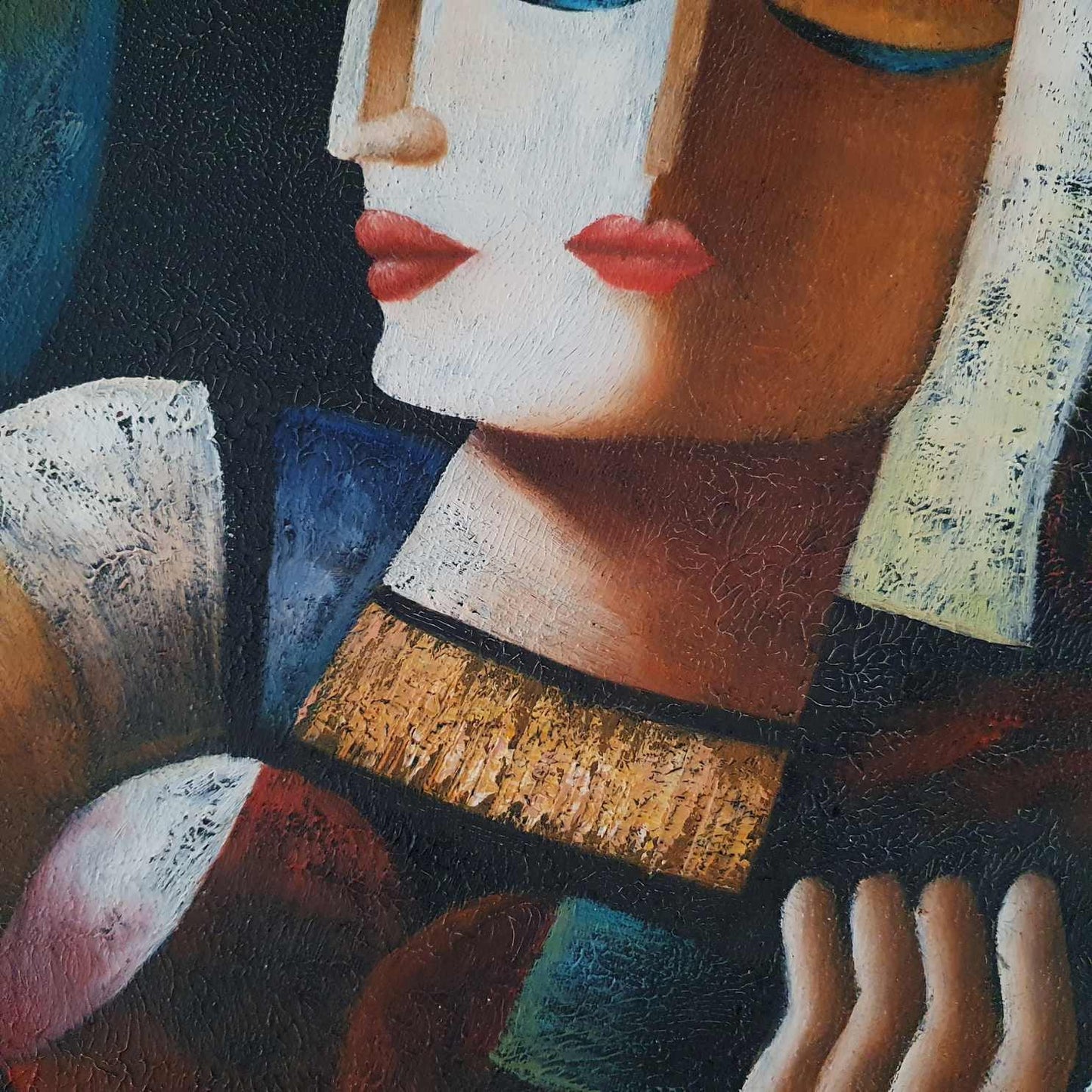 Zweiseitiges Picasso-Gemälde 50x60 cm