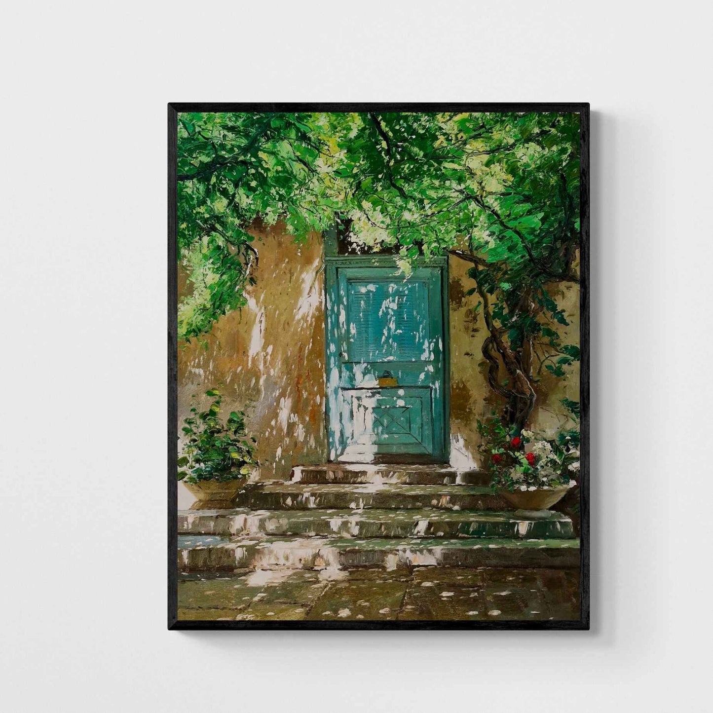 La Puerta Turquesa  100 x 80 cm