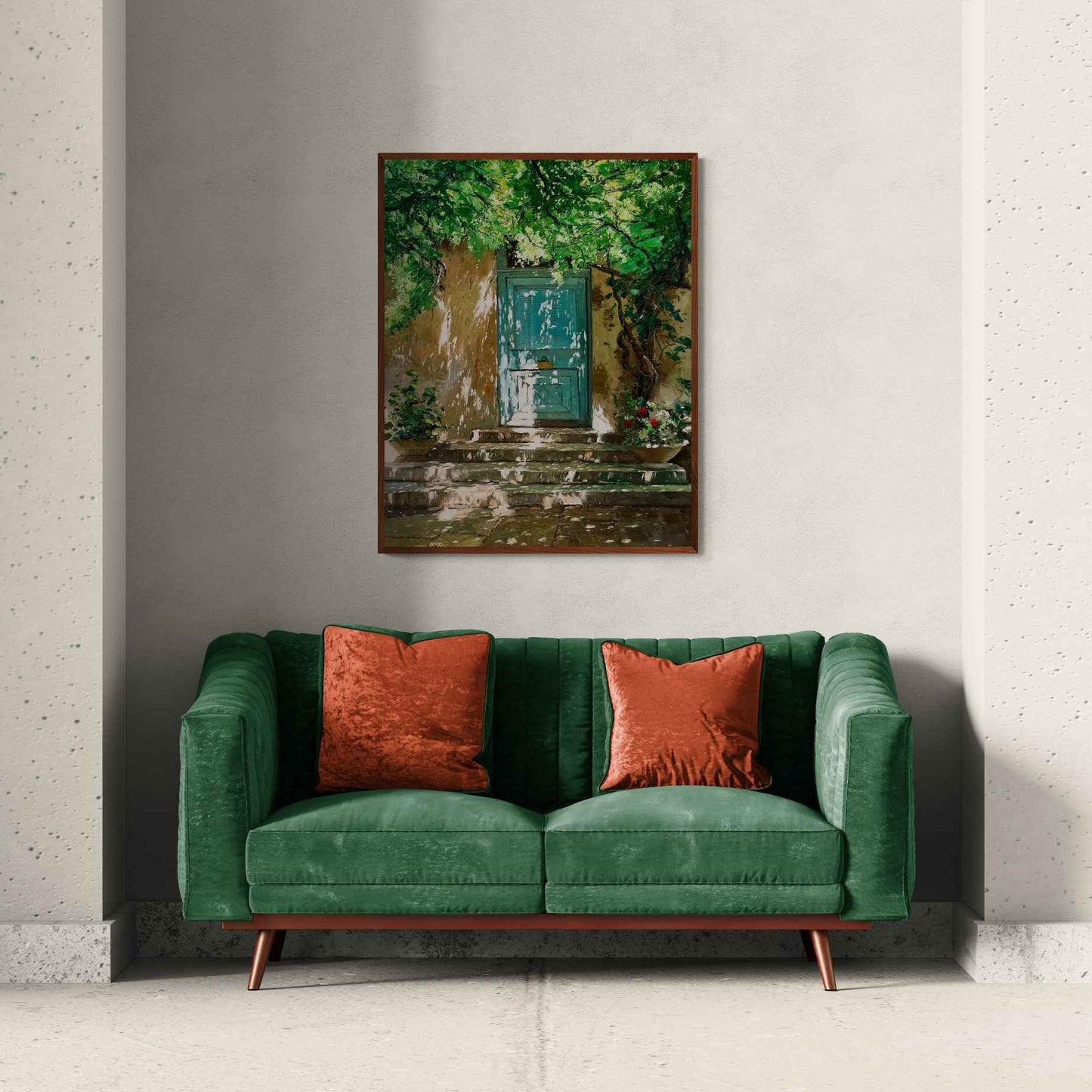 La Puerta Turquesa  100 x 80 cm