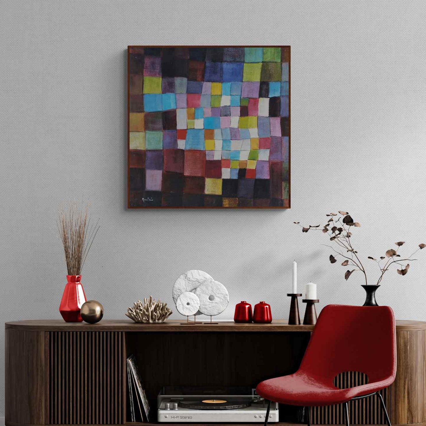 Oil Abstract Painting 80x80 cm