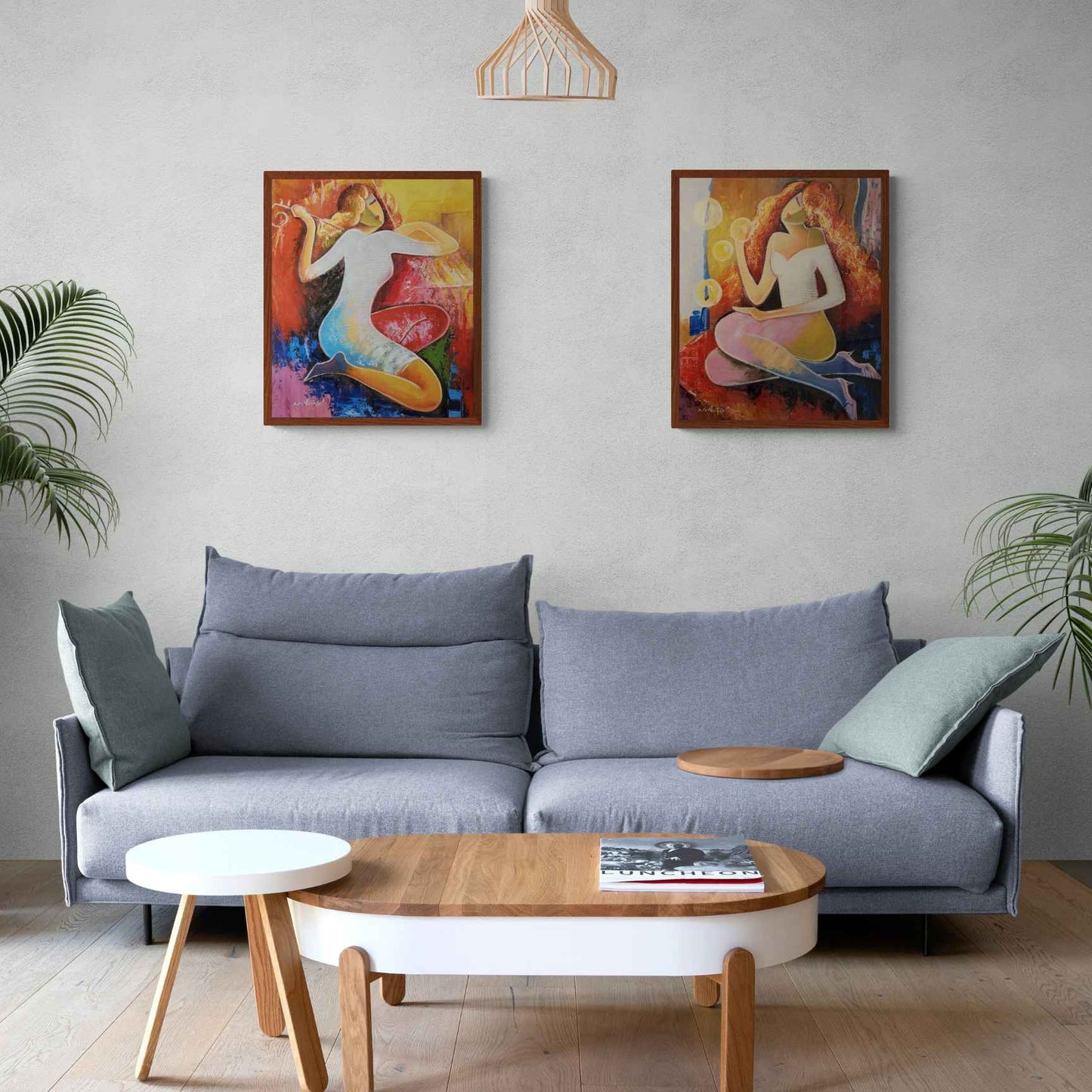 Diptych Painting For the Love of Art 50x60 cm [2 pieces]