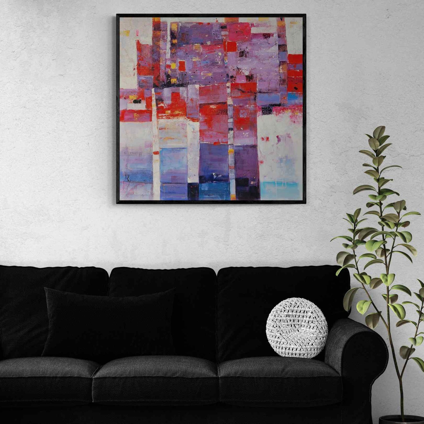 Abstract Oil Painting 90x90 cm