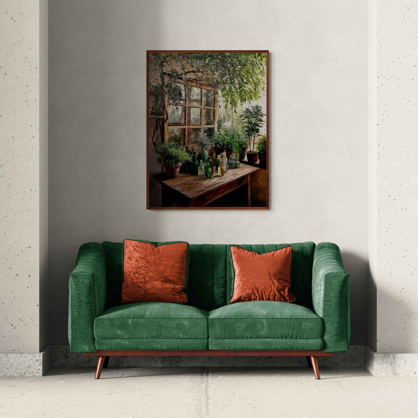 Cuadro al Óleo La Mesa Botánica Pintado a Mano 80x100 cm