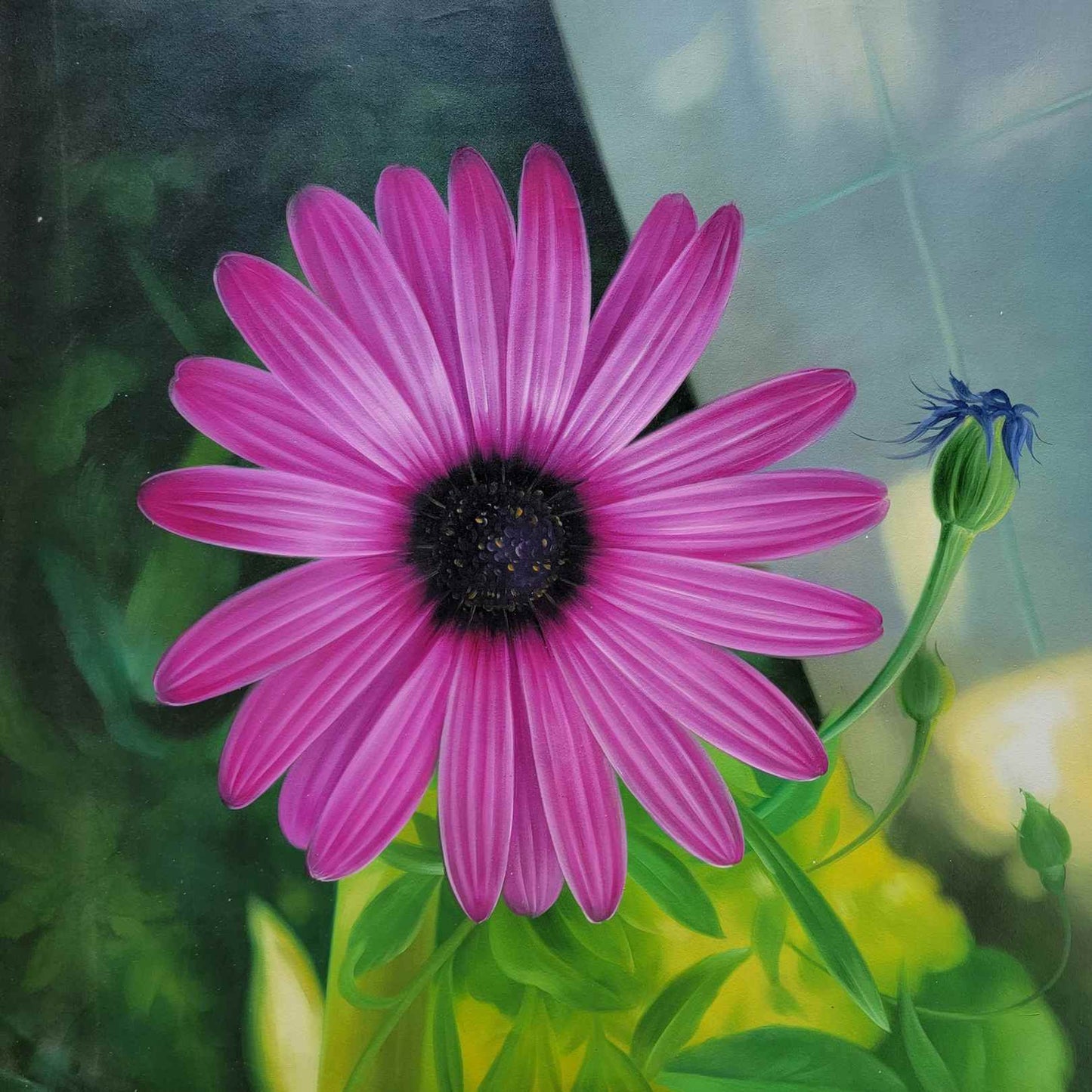Original Flower Painting I 70x70 cm