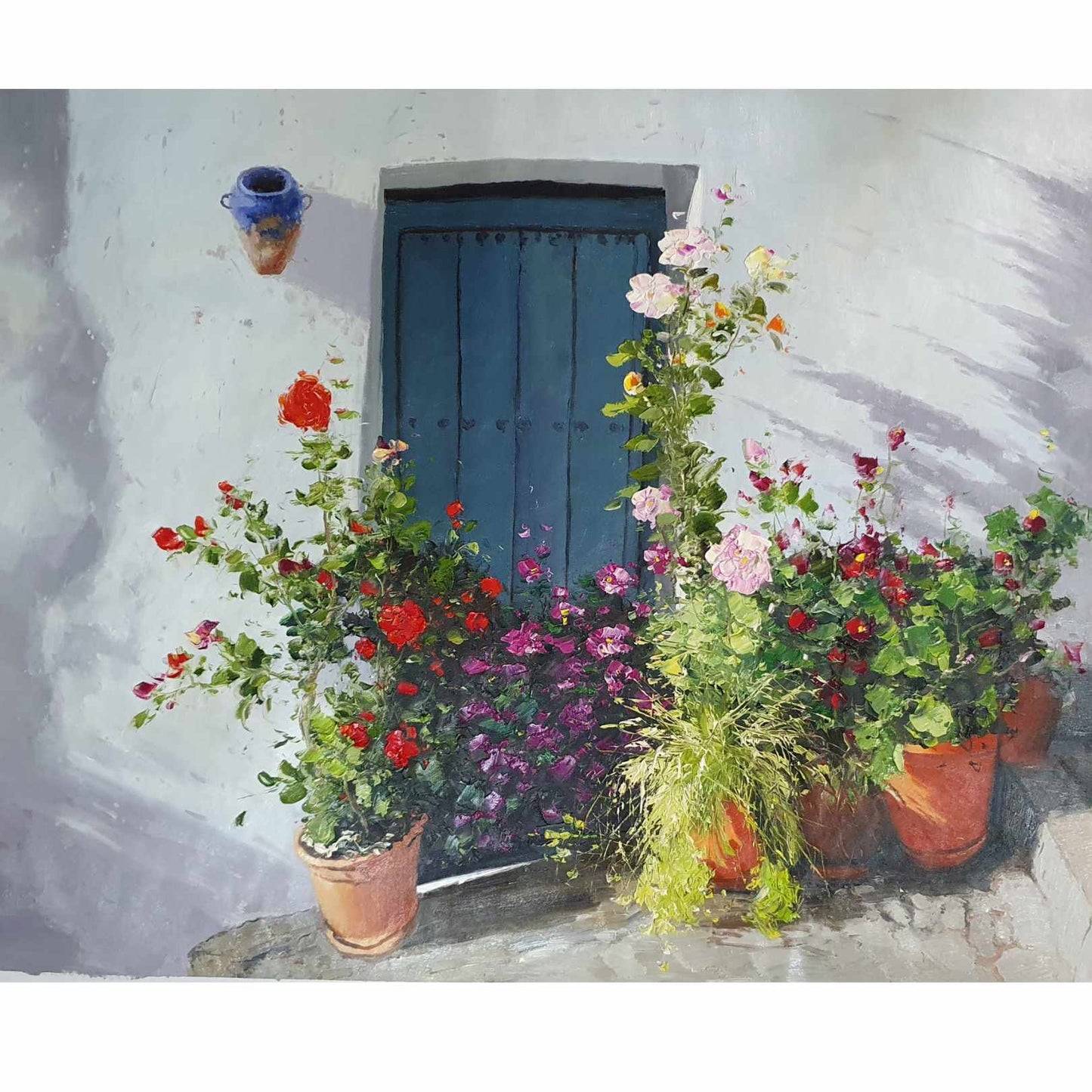 Pintura El Portal de las Flores 101x82 cm