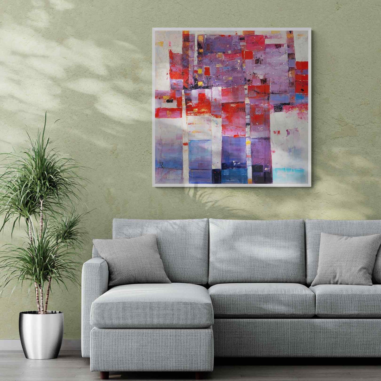 Abstract Oil Painting 90x90 cm