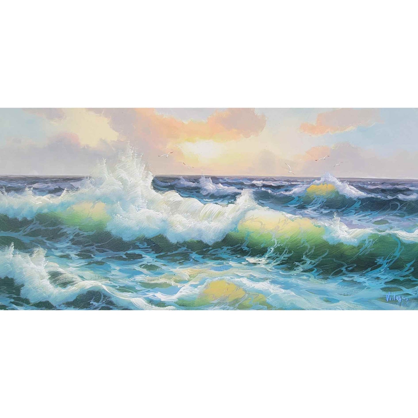 Pintura Mar Bravo 120x60 cm