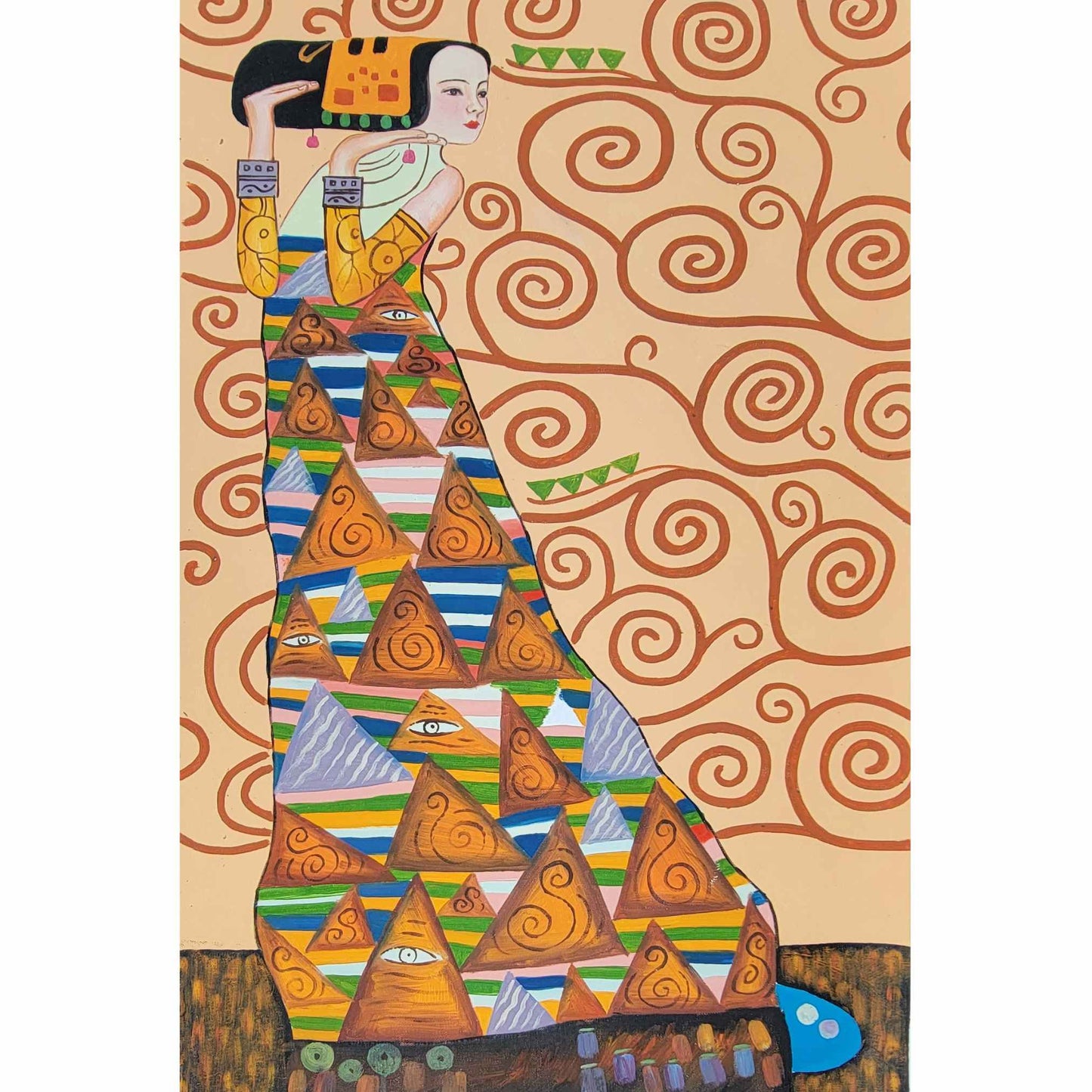 Cuadro Tríptico Gustav Klimt 50x75 cm [3 piezas]