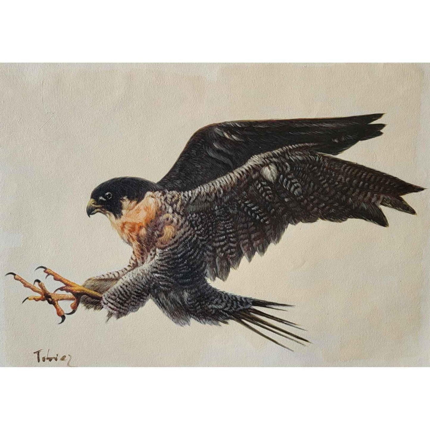 Gemälde Greifvögel 56x40 cm