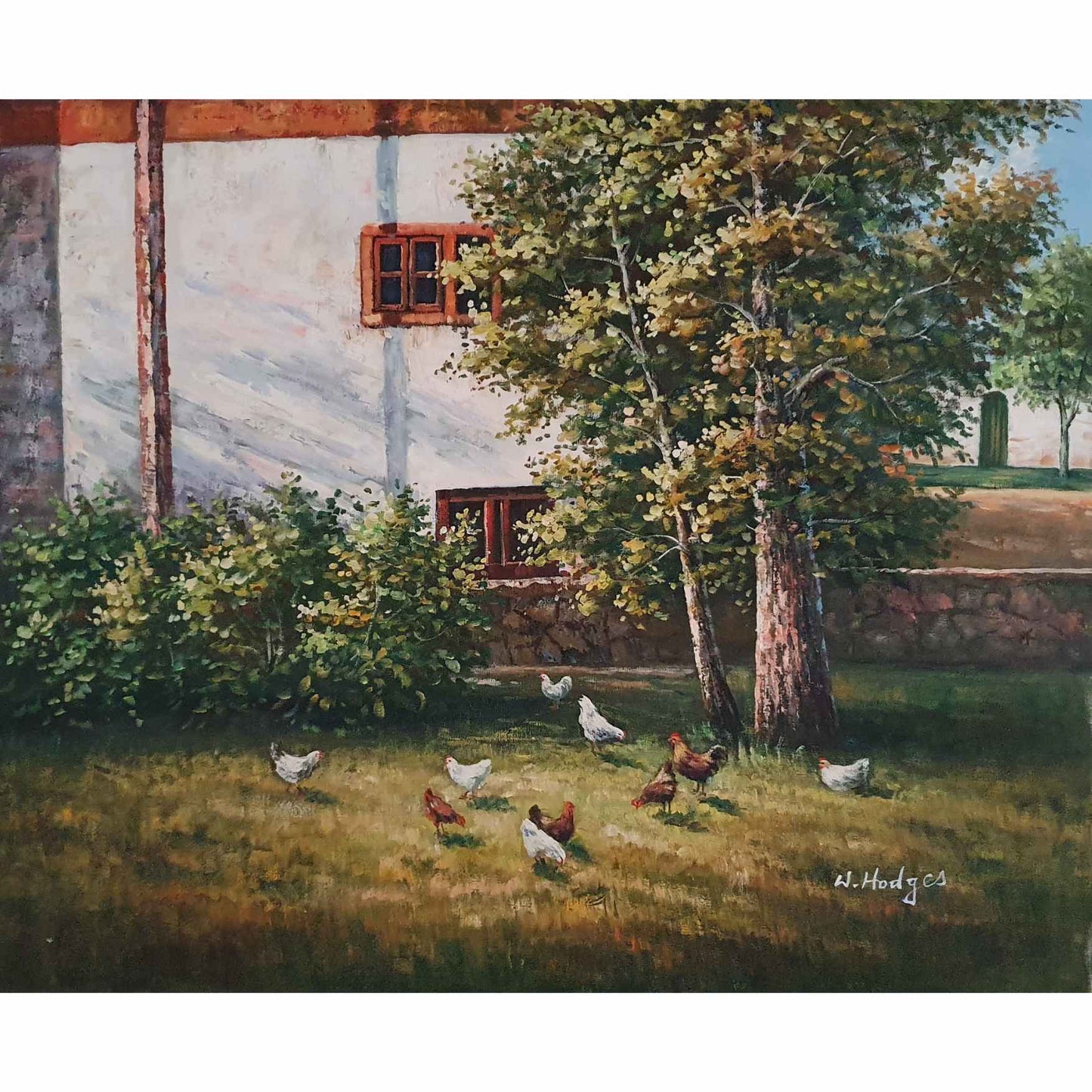 Chickens Painting 60x50 cm